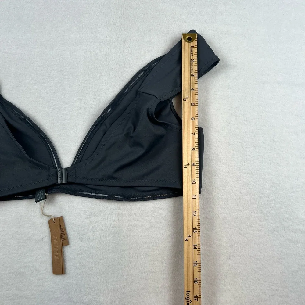 SKIMS Sculpting Swim Off Shoulder Top 3X Gunmetal NWT